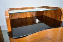 Table de chevet Art Déco des années 1940, Tchécoslovaquie