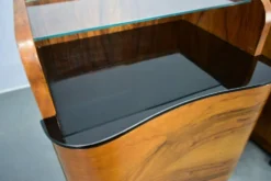 Table de chevet Art Déco des années 1940, Tchécoslovaquie