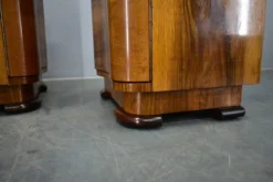 Table de chevet Art Déco des années 1940, Tchécoslovaquie