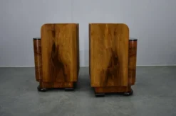 Table de chevet Art Déco des années 1940, Tchécoslovaquie