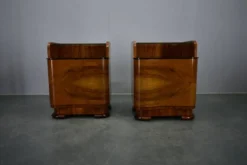Table de chevet Art Déco des années 1940, Tchécoslovaquie