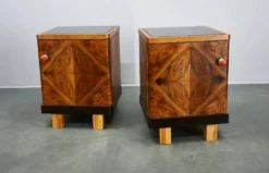 Table de chevet Art Déco des années 1938, Tchécoslovaquie