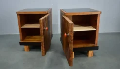 Table de chevet Art Déco des années 1938, Tchécoslovaquie