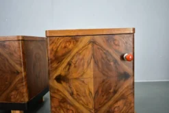 Table de chevet Art Déco des années 1938, Tchécoslovaquie