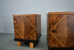 Table de chevet Art Déco des années 1938, Tchécoslovaquie