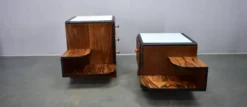 Table de chevet art déco des années 1935, Tchécoslovaquie