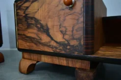 Table de chevet art déco des années 1935, Tchécoslovaquie