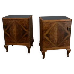 Table de chevet art déco des années 1932, Tchécoslovaquie
