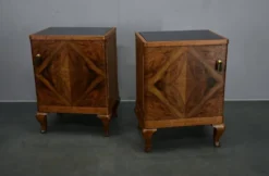 Table de chevet art déco des années 1932, Tchécoslovaquie