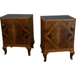 Table de chevet art déco des années 1932, Tchécoslovaquie