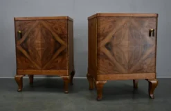 Table de chevet art déco des années 1932, Tchécoslovaquie