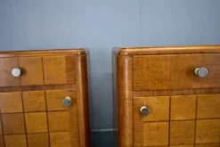 Table de chevet Art Déco des années 1940, Tchécoslovaquie