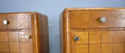 Table de chevet Art Déco des années 1940, Tchécoslovaquie