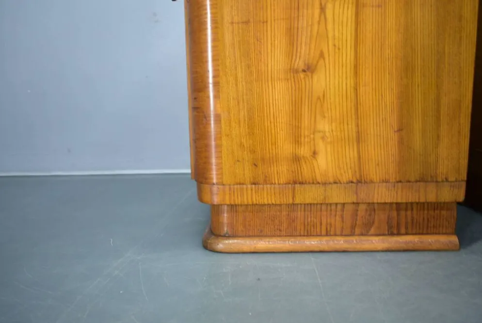 Table de chevet Art Déco des années 1940, Tchécoslovaquie