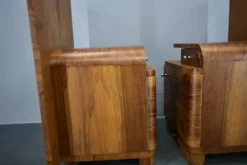 Table de chevet Art Déco des années 1939, Tchécoslovaquie