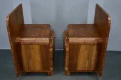 Table de chevet Art Déco des années 1939, Tchécoslovaquie