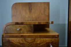 Table de chevet Art Déco des années 1939, Tchécoslovaquie