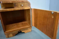 Table de chevet Art Déco des années 1939, Tchécoslovaquie