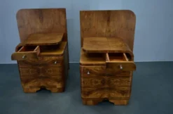 Table de chevet Art Déco des années 1939, Tchécoslovaquie