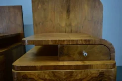Table de chevet Art Déco des années 1939, Tchécoslovaquie