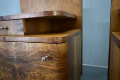 Table de chevet Art Déco des années 1939, Tchécoslovaquie