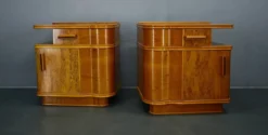 Table de chevet Art Déco des années 1939, Tchécoslovaquie
