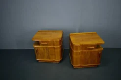 Table de chevet Art Déco des années 1939, Tchécoslovaquie