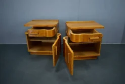 Table de chevet Art Déco des années 1939, Tchécoslovaquie