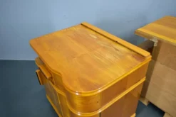 Table de chevet Art Déco des années 1939, Tchécoslovaquie