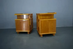 Table de chevet Art Déco des années 1939, Tchécoslovaquie