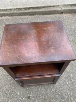 Table de chevet art déco en bois 1960