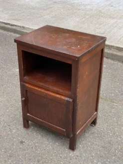 Table de chevet art déco en bois 1960