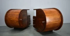 Table de chevet Art Déco rare des années 1935, Tchécoslovaquie