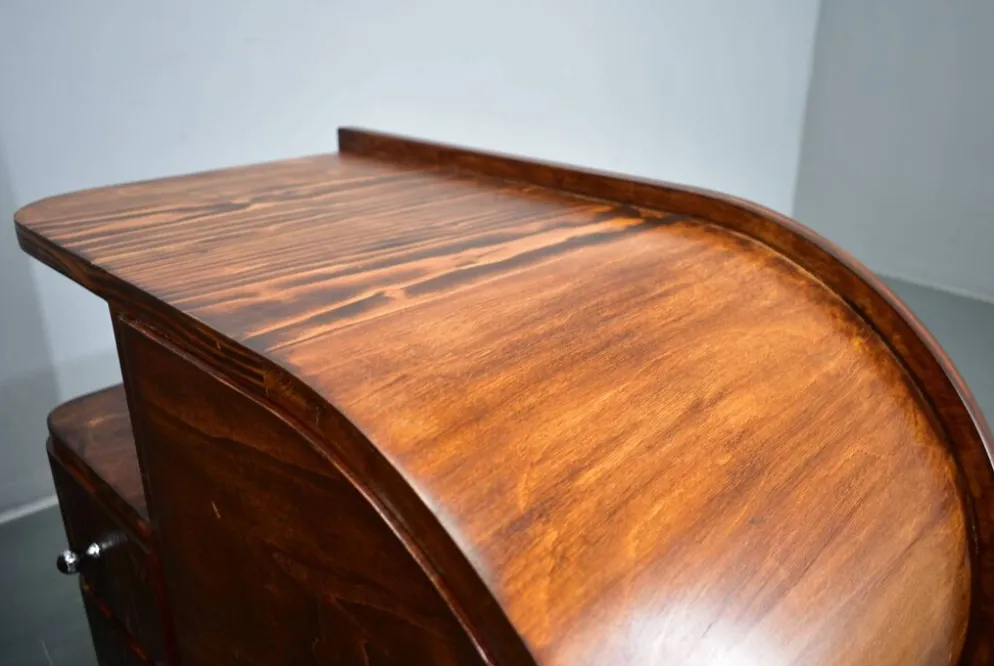 Table de chevet Art Déco rare des années 1935, Tchécoslovaquie