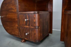 Table de chevet Art Déco rare des années 1935, Tchécoslovaquie