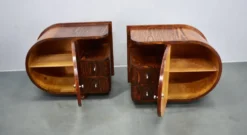 Table de chevet Art Déco rare des années 1935, Tchécoslovaquie