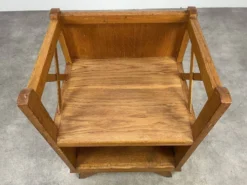 Table de chevet croisillons bois années 50