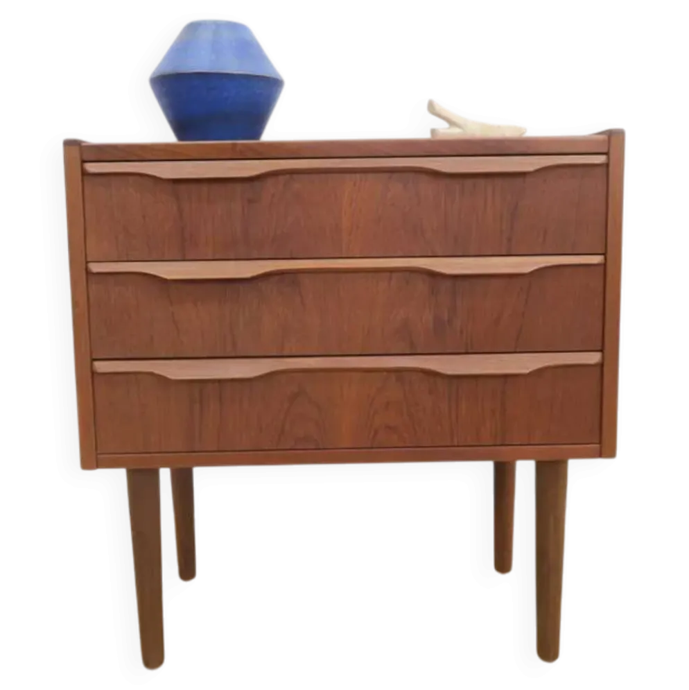 Table de chevet danoise en teck, années 1960