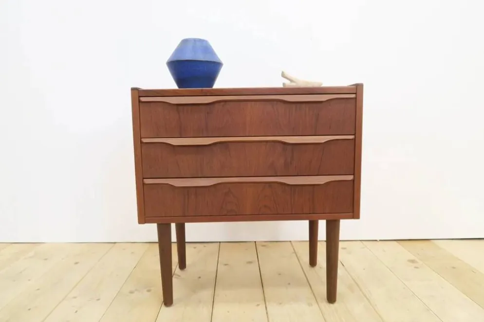 Table de chevet danoise en teck, années 1960