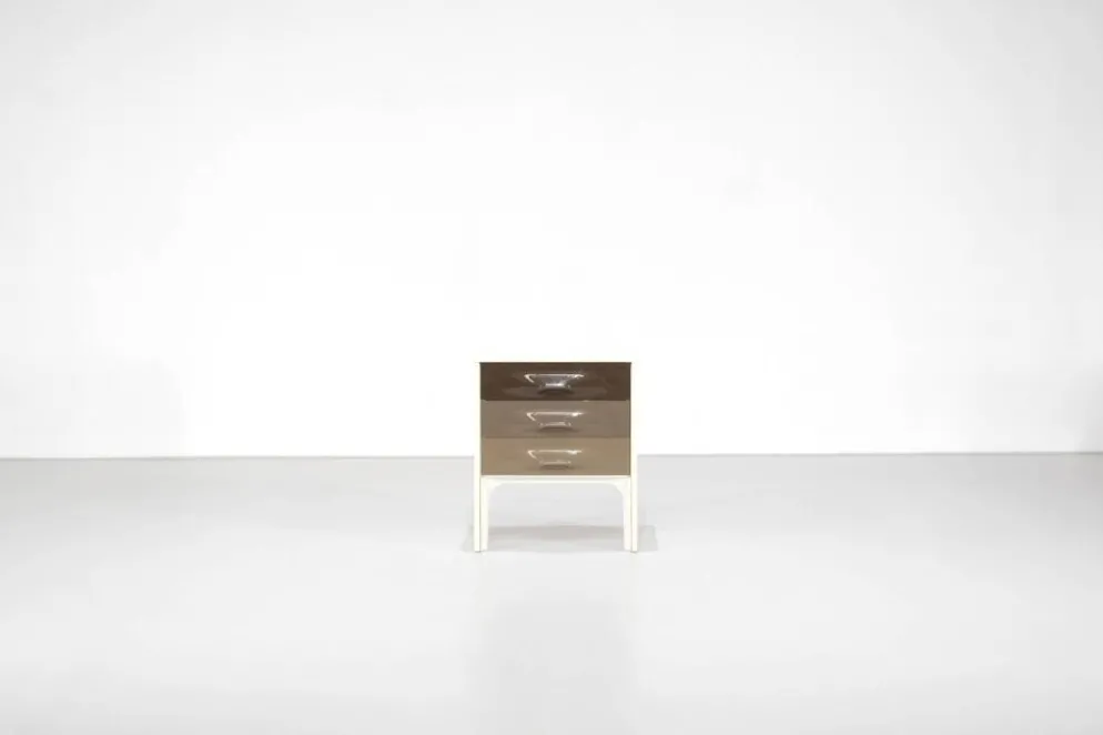 Table de chevet " DF2000 " par Raymond Loewy pour Doubinsky Frères, France,