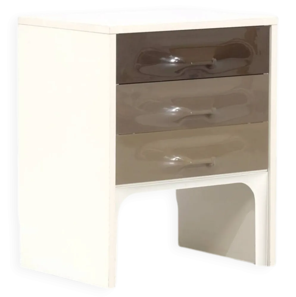 Table de chevet " DF2000 " par Raymond Loewy pour Doubinsky Frères, France,