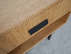 Table de chevet en chêne, design scandinave