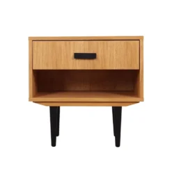 Table de chevet en chêne, design scandinave