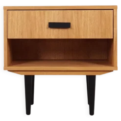 Table de chevet en chêne, design scandinave