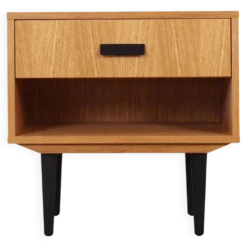 Table de chevet en chêne, design scandinave