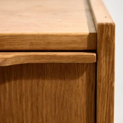Table de chevet en chêne restaurée