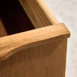 Table de chevet en chêne restaurée