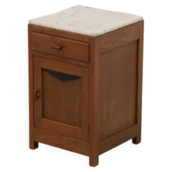 Table de chevet en marbre Art Déco néerlandais des années 1920