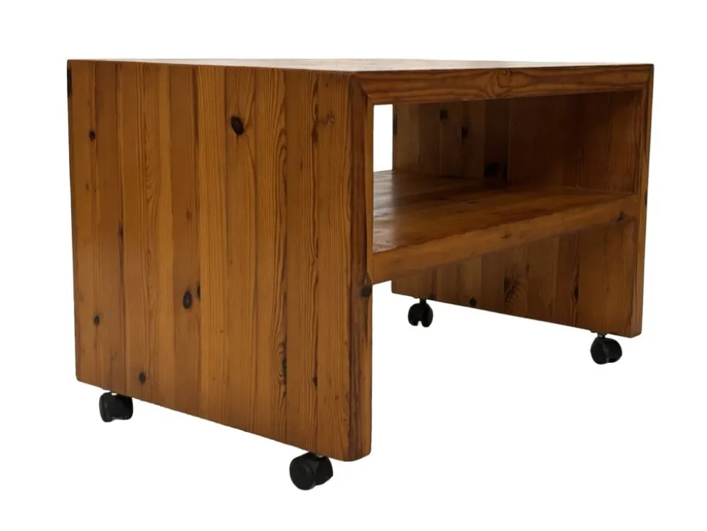 Table de chevet en pin, années 70