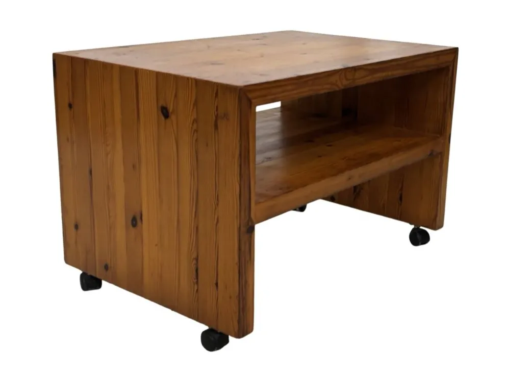 Table de chevet en pin, années 70
